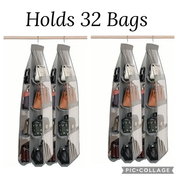 (4 Pack) Purse Closet Organizers (4 Pack = 32 Bags) New - Picture 5 of 6